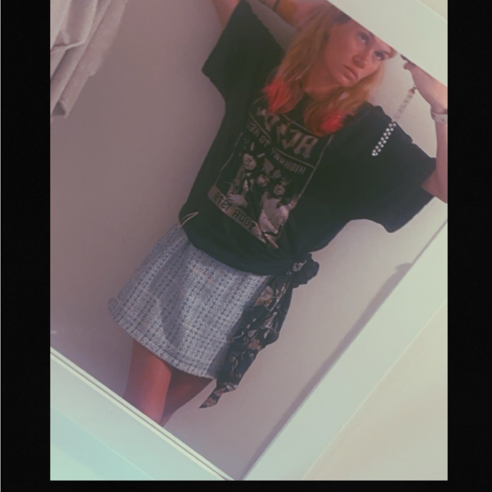 Blue tweed / AC/DC Tortured poets outfit